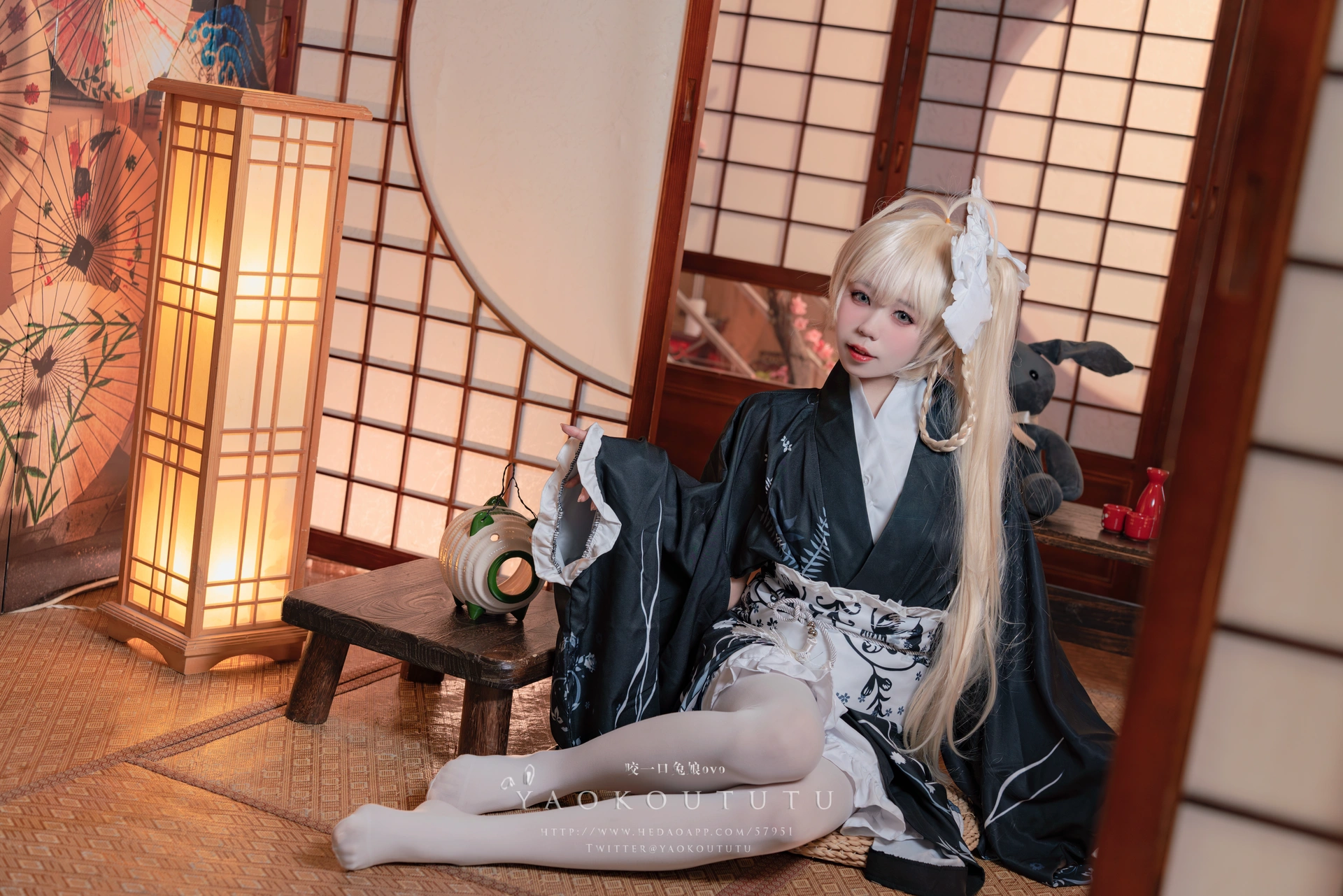 咬一口兔娘(黏黏团子兔) – NO.040 六月T3专属特典 穹妹浴衣 1
