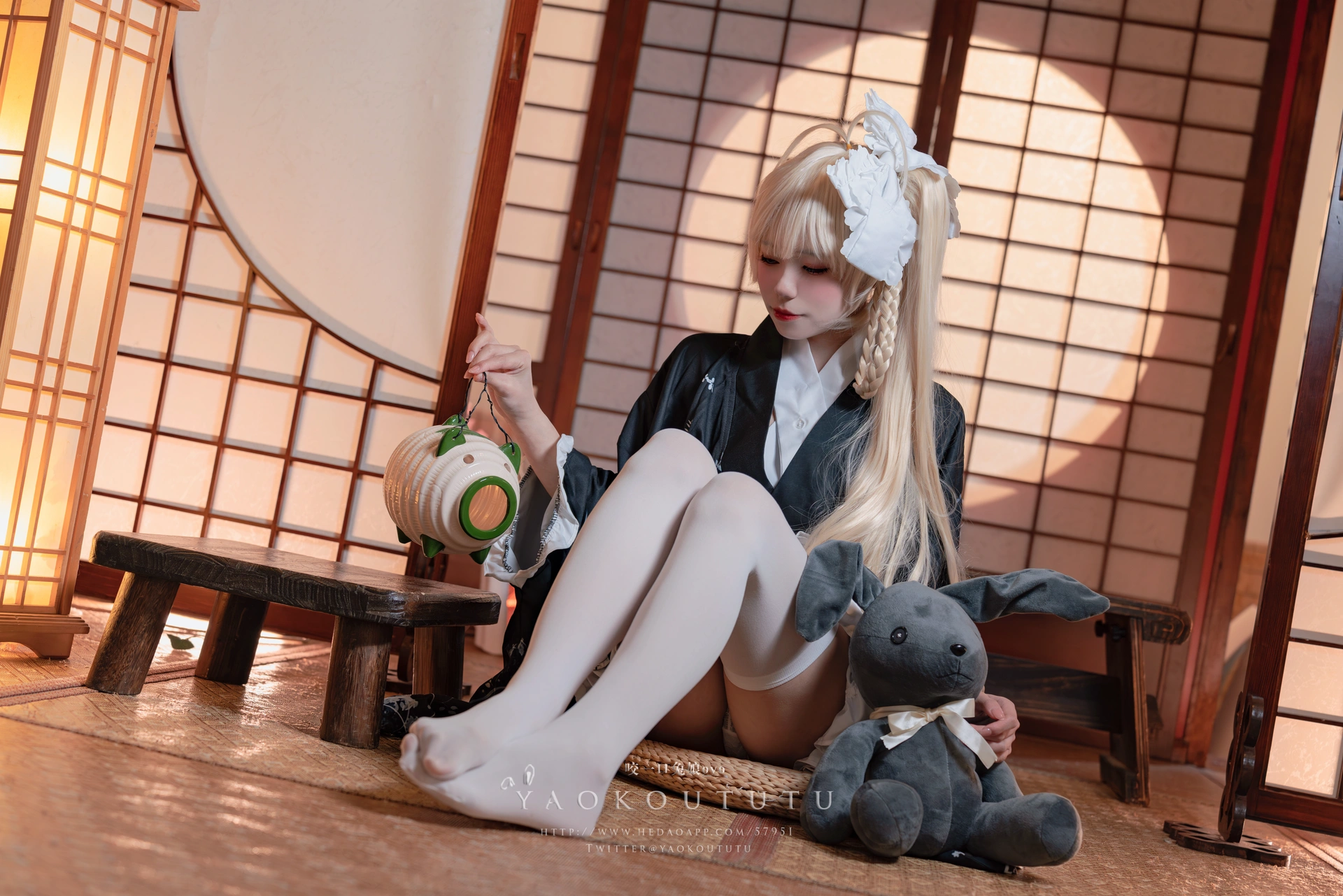 咬一口兔娘(黏黏团子兔) – NO.040 六月T3专属特典 穹妹浴衣 3